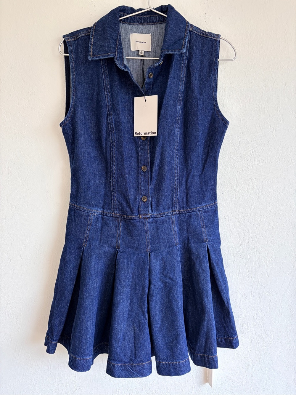 Reformation Arella Denim Mini Dress